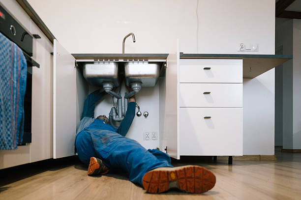 Professional Drain Cleaning technician working in Mineral Springs, NC